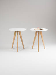 Browse a variety of housewares, furniture and decor. Pair Of Round White Nightstand Small Bedside Table With Three Solid Oak Legs