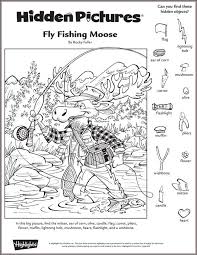 Boy riding his bike canoe coloring page: Highlights In The Classroom Highlights For Children Hidden Pictures Highlights Hidden Pictures Hidden Pictures Printables