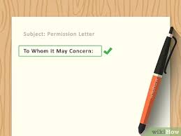 Including one will make any document look professional and help keep your branding consistent. 3 Ways To Write A Letter Of Permission Wikihow
