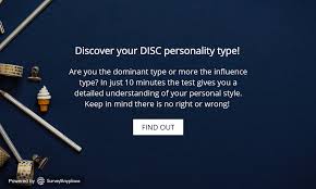 It's quick and simple to use. Disc Personality Test Survey Anyplace