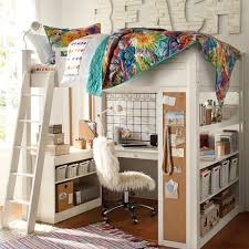 Shop pottery barn kids' bunk beds and loft beds for kids with functional and sturdy styles. Pin By Eliza On Renovation 3 Girls Bedroom Furniture Small Room Design Bunk Bed With Desk