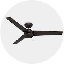 The fan blades themselves cover 36 from tip to tip and the base on the ceiling covers a 6 space. Ceiling Fans Target