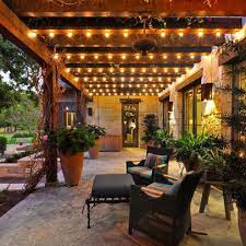 See examples of patio lighting in action and discover how to create atmosphere. String Lights Outdoor Garten Terrasse Pergola Beleuchtung Garten
