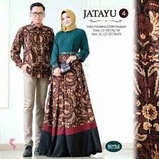 Model Gamis Batik Hijau Kombinasi Polos Fashion Dresses Sequin Skirt