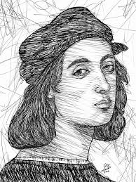 Retrato en tinta RAPHAEL