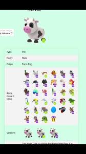 What Is A Neon Cow Worth In Adopt Me! Rich Server - Youtube