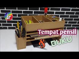 Cara Membuat Tempat Pensil Dan Buku Serta Alat Tulis Youtube Di 2020 Tempat Pensil Alat Tulis Pensil