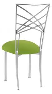 Silver Fanfare With Lime Stretch Knit Cushion Chairs Rentals Chairs Sales By Chameleon Chair Collection Chairs For Sale Chair Restaurant Chairs