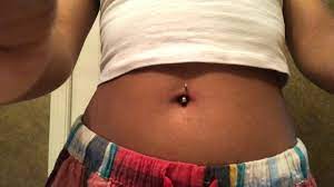 How To Pierce Your Belly Button At Home Malina Martienz Youtube