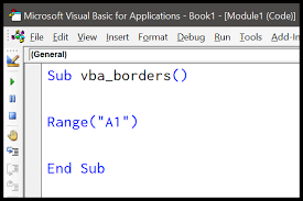 Despite the general instructions about saving cell and sheet formats in a template, including the default book.xlt, the border color. How To Apply Borders On A Cell Using Vba In Excel