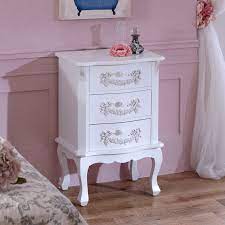 Check out our bedside table vintage selection for the very best in unique or custom, handmade pieces from our furniture shops. 3 Drawer White Bedside Table Pays Blanc Range Melody Maison
