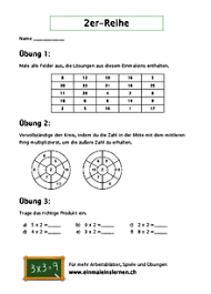 Die neuste zeit wird durch die erweitung der themenkreise. Einmaleins Uben Mit Arbeitsblattern Zum Ausdrucken