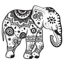 Your child will love coloring his favorite zoo animals. Extra Large Indian Elephant Temporary By Stayathomegypsyshop 9 00 Indian Elephant Tattoo Elephant Tattoo Design Elephant Coloring Page
