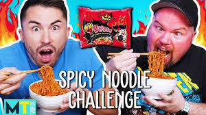 Men Try the INSANELY Spicy Noodles Challenge