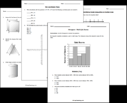 Grade 8/9 math & science team. Middle School Math Tests And Worksheets Grades 6 8