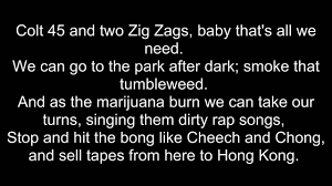 Afroman Colt 45 Lyrics Youtube
