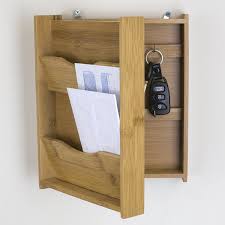 Highland Dunes Okane Letter Rack With Key Box Key Box Home Basics Letter Rack