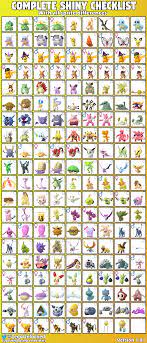 Complete Shiny Checklist With All 179 Sprite Differences Gender Glasses Hats Thesilphroad Pokemon Tattoo Shiny Pokemon Go Crochet Pokemon