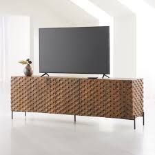 Raffael Carved Wood Media Console Reviews Crate And Barrel Wood Media Console Media Console Crate And Barrel