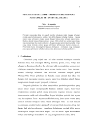 Pembentukan dan perkembangan awal ri. Pdf Pengaruh Globalisasi Terhadap Perkembangan Masyarakat Betawi Di Dki Jakarta