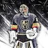 Las vegas golden knights playoff nail art. 1