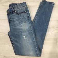 White House Black Market Distressed Skinny Jean