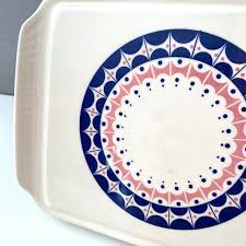 Vintage Kuchenplatte Kuchenteller Tortenplatte Servierplatte Pastell Rosa Blau Keramik Herbolzheim Retro Dishes Mid Century 50er Tortenplatte Kuchenteller Kuchenplatte