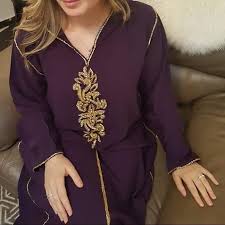 Caftan Caftan2018 Jalaba جلابة مغربية قفطان Outfit Violet بنفسجي المغرب كومن Fashionista Clothes Moroccan Clothing Linen Dress Women
