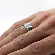 Silver Tungsten Ring Wedding Band 8mm Comfort Fit Domed Brushed Finish In 2021 Mens Wedding Bands Tungsten Tungsten Wedding Bands Mens Silver Rings
