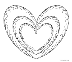 There are hearts with flowers and arrows, greeting cards to valentine's day and other colouring sheets. Free Printable Heart Coloring Pages For Kids
