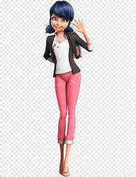 With only a few seconds left until he changed back; Female Character Miraculous Tales Of Ladybug Cat Noir Adrien Agreste Marinette Dupain Cheng Plagg Cat Animals Black Hair Girl Png Pngwing