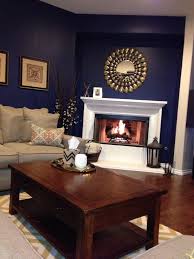 Black And White Fireplace Wall Pin By Cindi Skinner Gahan On Cindi S Blog And Projects Brown Living Room Decor Brown And Gold Living Room Blue Walls Living Room