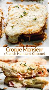 Croque Monsieur Recipe In 2020 Simple Sandwiches Lunch Easy Sandwich Recipes Food