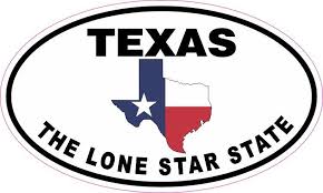 5in X 3in Flag Oval Texas The Lone Star State Sticker Lone Star Lone Star State Texas