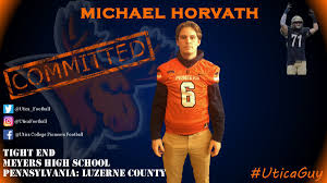 Official twitter account of the utica college pioneers xc and track and field teams. Utica Football On Twitter Tight End Michael Horvath Meyers High School Officially A Uticaguy Fearthemoose