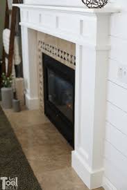 Create a shiplap diy fireplace wall! White Craftsman Mantel And Shiplap Wall Makeover Her Tool Belt