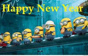 Happy New Year Minions Picture Minions Wallpaper Despicable Me 2 Minions Minion Movie