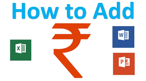 How To Type Indian Rupee Symbol In Ms Excel Add Rupee Symbol Youtube