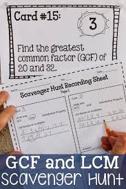 Get Your Students Searching For Greatest Common Factors And Least Common Multiples With Th Math Games Middle School Cooperative Learning Activities Lcm And Gcf