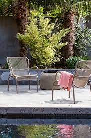 Loop Lounge Chair In Colour Taupe With Cosy Outdoor Ottoman Vincentsheppard Outdoor Furniture Sets Outdoor Lounge Set Modern Outdoor Furniture