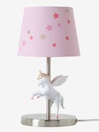 La lampe de chevet est une lampe qui se met sur une table. Lampe De Chevet Licorne Rose Vertbaudet