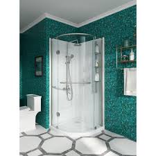 Clear glass corner shower enclosure, 2 fixed panels & 2 sliding shower glass panels, 36 in. The Best Shower Stall Kits For Your Bathroom Trubuild Construction