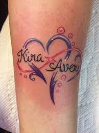 Infinity Heart With My Girls Names Ink Ninja Tattoo Made 2 Create Ferndale Wa Baby Name Tattoos Name Tattoos For Moms Name Tattoos