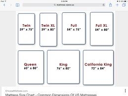 Pin By Judy Phillips On Amy Double Bed Size Twin Mattress Size Mattress Size Chart