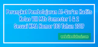 Jual cd rpp perangkat pembelajaran kurikulum 2013 edisi revisi mts mapel jakarta barat naskali tokopedia. Perangkat Pembelajaran Al Quran Hadits Kelas 8 Mts 2021 2022 Lengkap