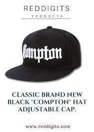 Classic Compton Hat Adjustable Cap Flat Bill Style Snapback Adjustable Fit Compton Hat Adjustable Cap Hats