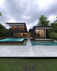 Exterior of a modern black brick house. Black Brick Vila In Damavand Iran By Re Villa