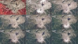 Pictures of mount saint helens before and after. Timelapse Mount St Helens Skytruth