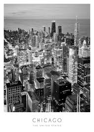 Chicago Print – City Skyline Poster | Desenio