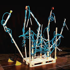 The Blue Bazar New Creation With A Class In Bienne Switzerland A Project By Association Usine Sonore One Day And A Half To B Homemade Instruments Fun Fun Slide